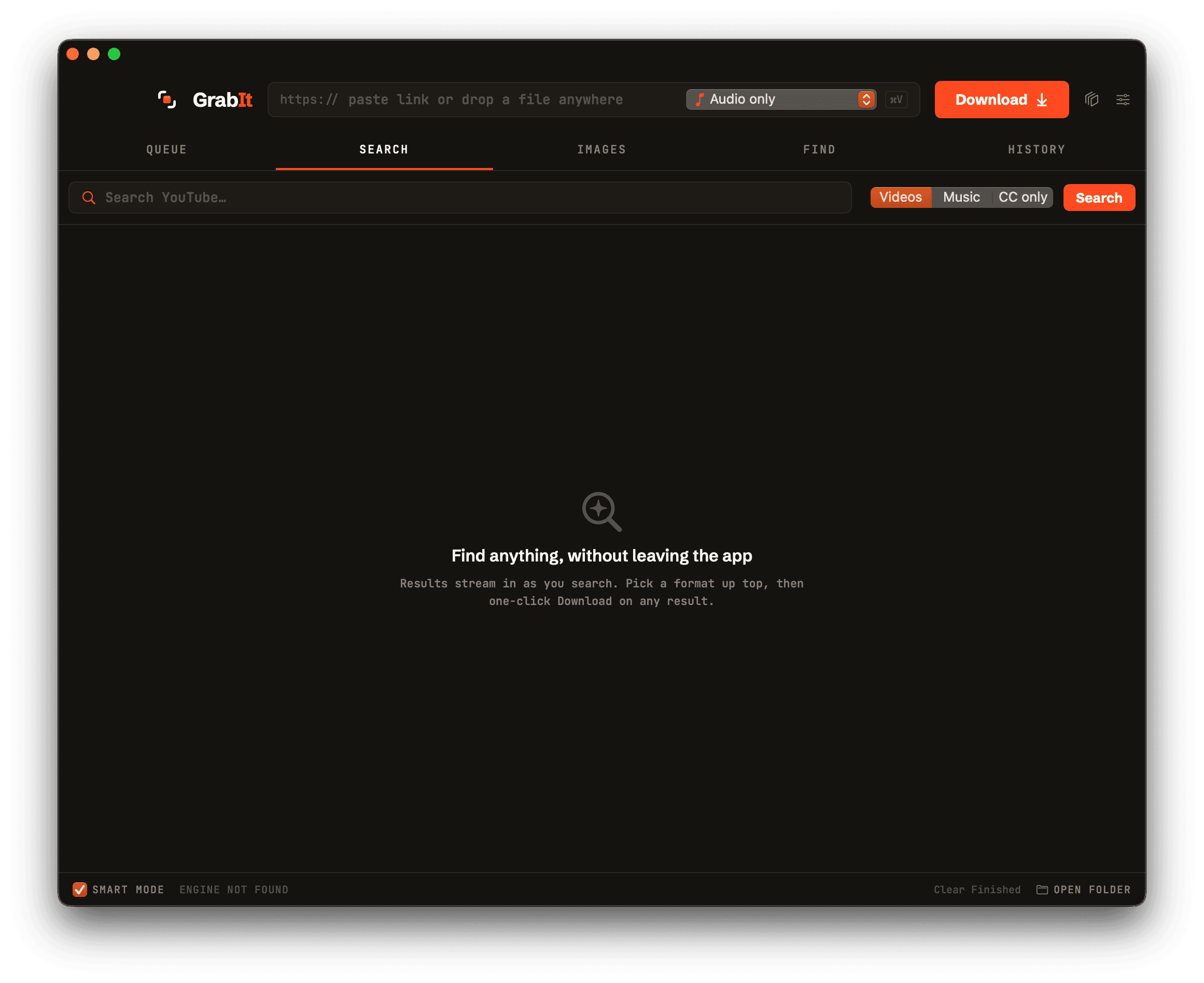 GrabIt app interface